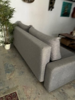 Sofá Cama Ikea Gris Tela