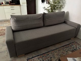 Sofá Cama Ikea Gris Tela