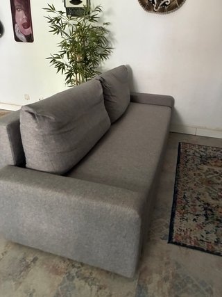 Sofá Cama Ikea Gris Tela