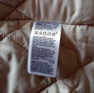 Parka beige talla M grande con capucha