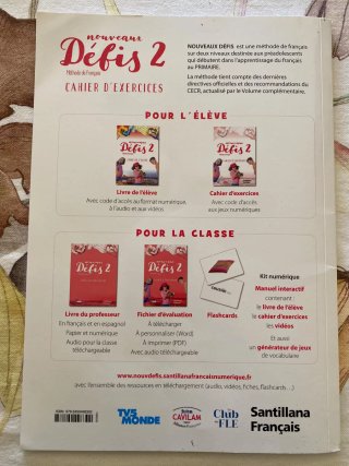 Nouveaux Défis 2, Méthode de français, Niveau A...