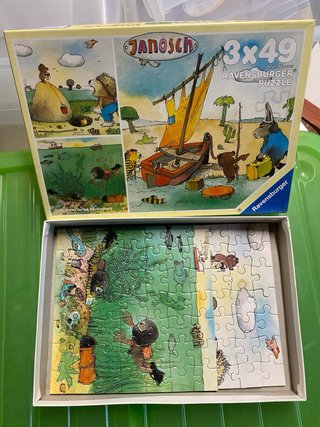 Puzzle Janosch Ravensburger 3x49 Pezzi