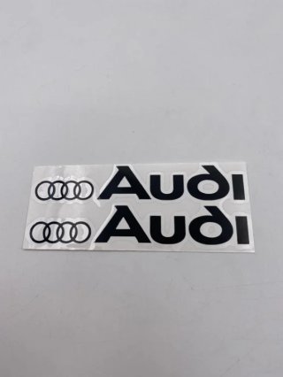 VINILO PEGATINA AUDI NEGRAS 114X46mm