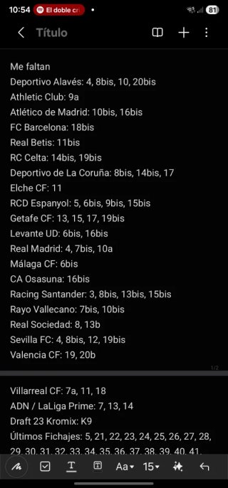 Cromos La Liga 26-27 Panini