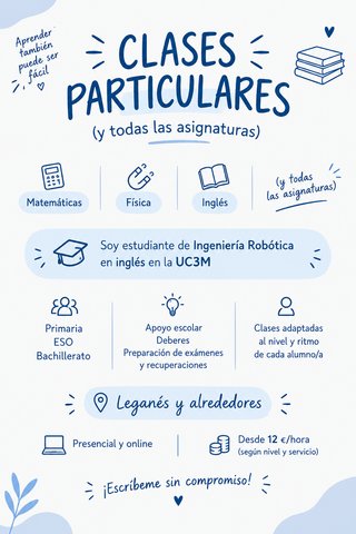 Clases particulares Primaria, ESO y Bachillerato