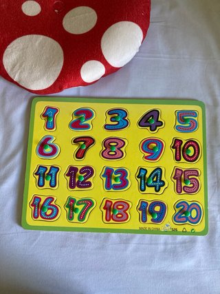 Puzzle de madera números 1-20
