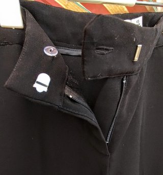 Pantalón de traje negro JUST FAB