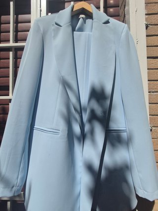 Tailleur turchese L - pantaloni elastici