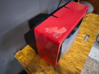 Televisión Sharp Roja Antigua Funcional