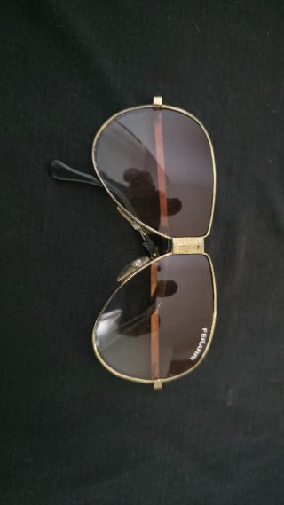 Lote Gafas Sol Vintage (una Ferrari Oro Marrón)