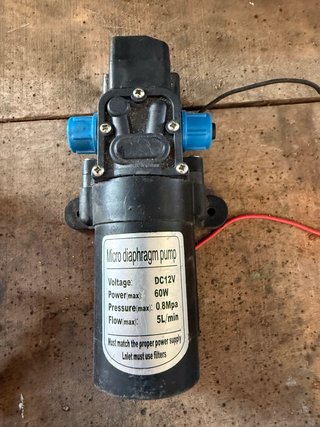 Bomba de agua micro diafragma 12V 60W