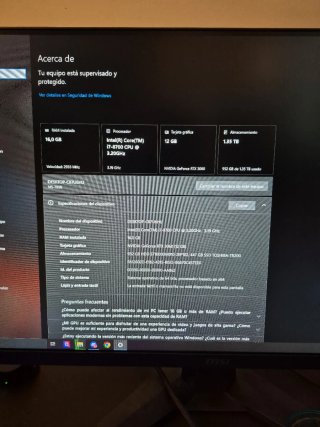 PC Gaming con Tarjeta Gráfica NVIDIA