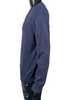 Maglione Tommy Hilfiger Uomo L Cotone Cashmere Blu