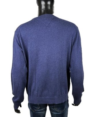 Maglione Tommy Hilfiger Uomo L Cotone Cashmere Blu