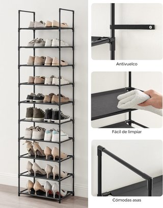 Zapatero SONGMICS 10 Niveles Negro