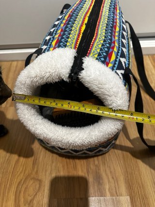 Transportín/ bolsa tela gato multicolor