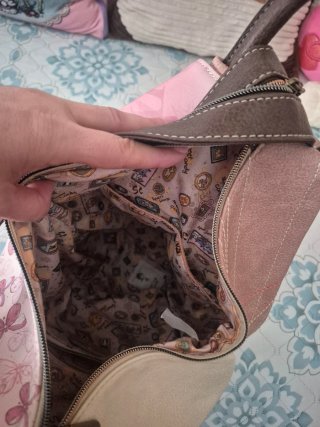 Mochila Sweet & Candy rosa estampada