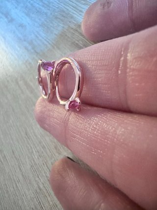 Aros Pandora Corazón Rosa Oro