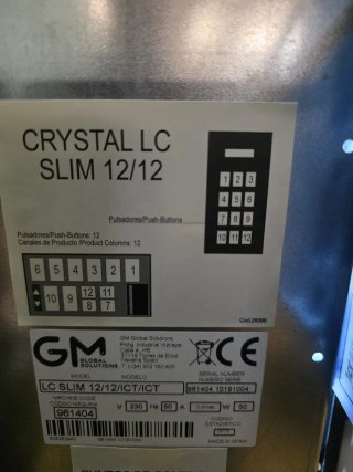 Máquina Expendedora GM Vending LC Slim 12/12