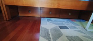 Cama nido con cajones de madera