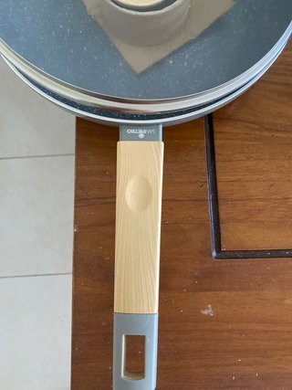Sartén San Pietro tapa cristal y madera