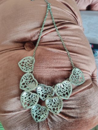 Collar Corazones Dorados