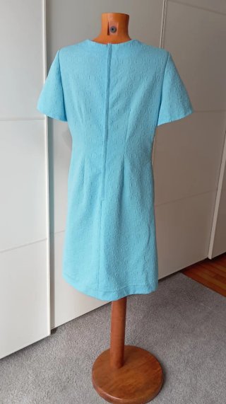 Vestido vintage azul. Talla 40.