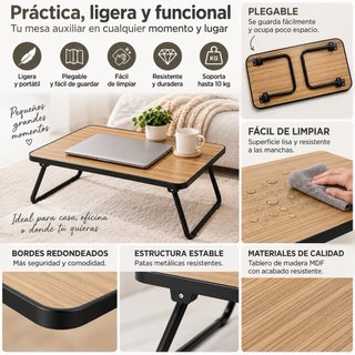 Mesa Plegable Portátil para Cama