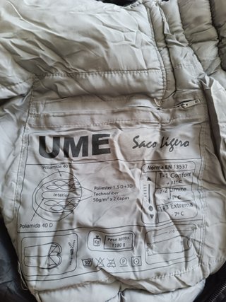 Saco de dormir militar negro UME