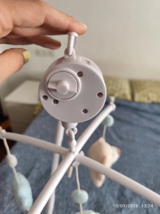 Móvil musical cuna bebé ositos y nubes