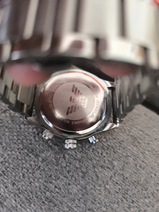 Reloj Emporio Armani Negro y Plateado