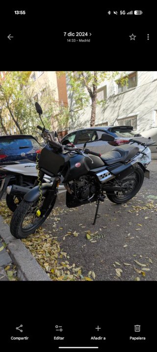 FB Mondial Flat Track 125 Negra