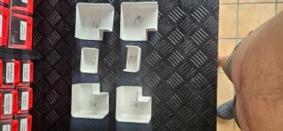 Lote canal cables/aire acondicionado + accesorios