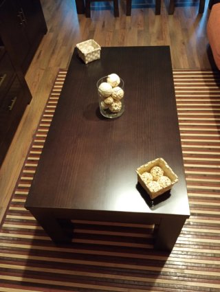 Mesa centro elevable madera
