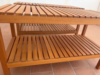 Banco de madera Teka Ikea
