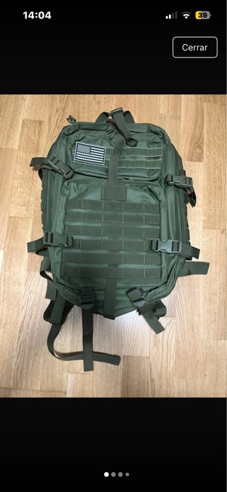 Mochila militar táctica verde