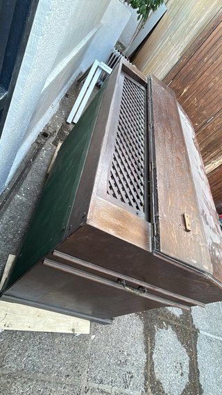 Órgano antiguo de madera de Cayetano Estadella.