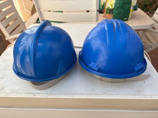 Cascos de seguridad azules (2 unidades)