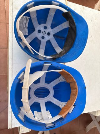 Cascos de seguridad azules (2 unidades)