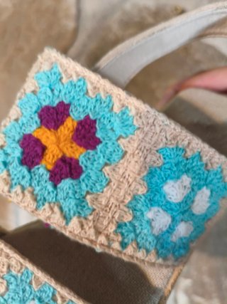 Cuñas esparto estampado