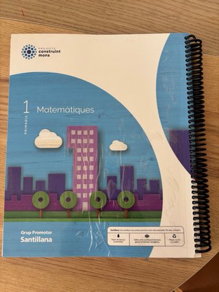 MATEMATIQUES 1 PRIMARIA CONSTRUINT MONS