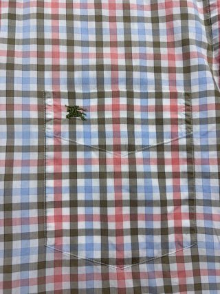 Burberry Polo Shirt Multicolor Checkered Old Money Retro Style 2000s 017