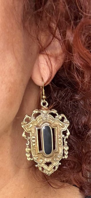 Pendientes Vintage Latón (Upcycling Horquillas).
