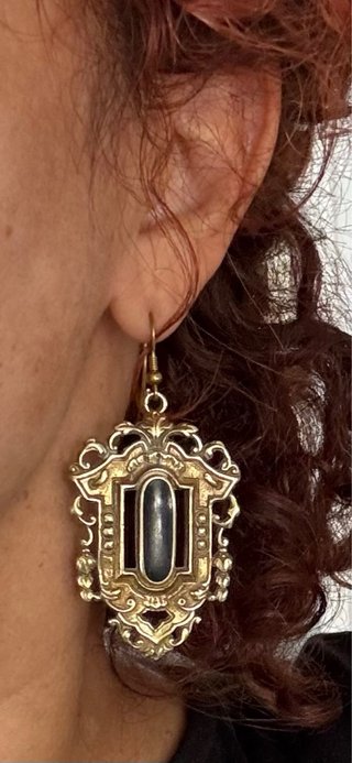 Pendientes Vintage Latón (Upcycling Horquillas).