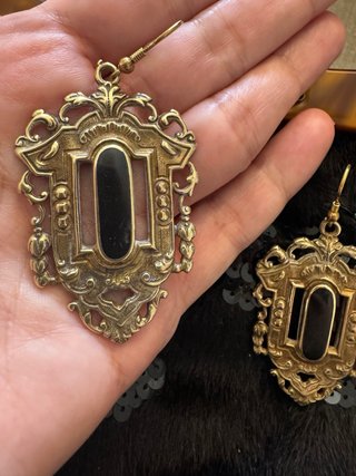 Pendientes Vintage Latón (Upcycling Horquillas).