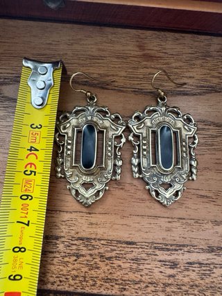 Pendientes Vintage Latón (Upcycling Horquillas).