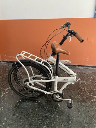 Bicicleta Plegable Boomerang Blanca + colgador