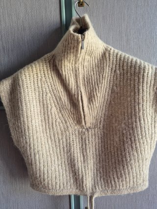 Gilet Zara Lana Beige Taglia L
