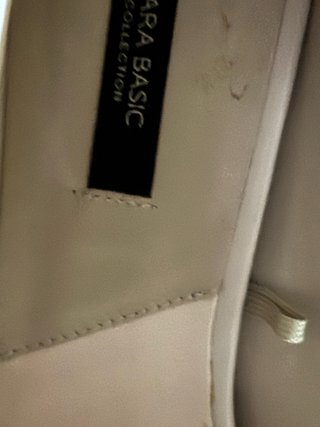 Zapatos de tacón Zara beige