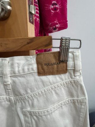 Pantalón vaquero blanco Pull&Bear